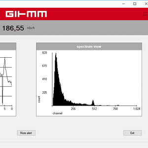 GIHMM GSPView Software Gamma spektrum